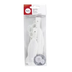 Rayher Deko-Rosetten, Papier, Weiß