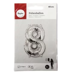 Rayher Folienballon, Folie, Silberfarben