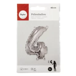 Rayher Folienballon, Folie, Silberfarben
