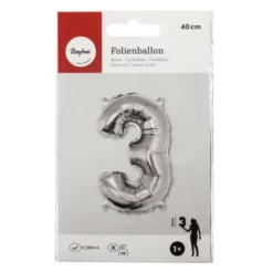 Rayher Folienballon, Folie, Silberfarben