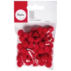 Rayher Pompons, Textl, Rot