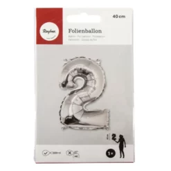 Rayher Folienballon, Folie, Silberfarben