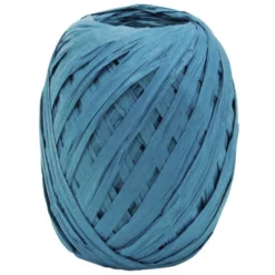 Braun + Company Geschenkband, Raffia, Länge: 3000 Cm, Türkis