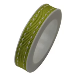 Braun + Company Geschenkband, Stich, Taft, Länge: 250 Cm, Limone