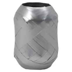 Braun + Company Geschenkband, Polyband, Länge: 2000 Cm, Silberfarben