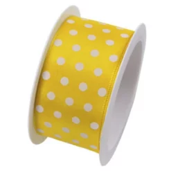 Braun + Company Geschenkband »Hot Spots«, Taft, Länge: 200 Cm, Gelb