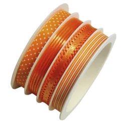 Braun + Company Geschenkband, Multispule, Taft, Länge: 1600 Cm, Orange
