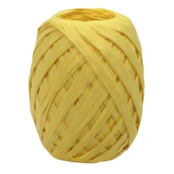 Braun + Company Geschenkband, Raffia, Länge: 3000 Cm, Gelb