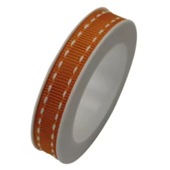 Braun + Company Geschenkband, Stich, Taft, Länge: 250 Cm, Orange
