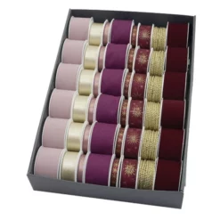 Braun + Company Schleifenband »Weihnachten«, Polyband, Goldfarben