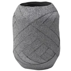 Braun + Company Geschenkband, Polyband, Länge: 1500 Cm, Silberfarben