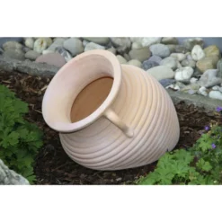 SILEX Pflanzamphore, Terrakotta, Terracotta/whitewash