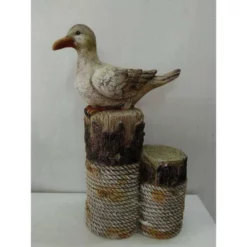 SILEX Deko-Möwe, Polystone, Braun