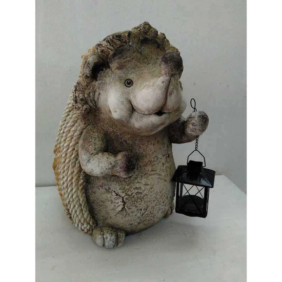 SILEX Deko-Igel, Polystone, Braun 3 SILEX Deko-Igel, Polystone, Braun