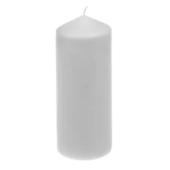 CASAYA Stumpenkerze, Weiß, Tiefe: 7,7 Cm