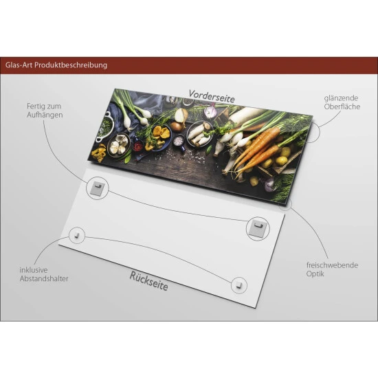 Pro_Art_Bilderpalette Glasbild »Kitchen Utensils II«, Mehrfarbig, Digitaldruck 5 Pro_Art_Bilderpalette Glasbild »Kitchen Utensils II«, Mehrfarbig, Digitaldruck – Bild 3