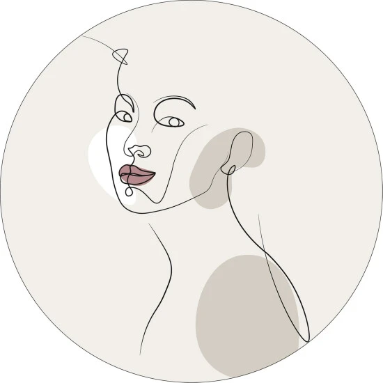 Pro_Art_Bilderpalette Glasbild »Line Art Faces II«, Mehrfarbig, Digitaldruck 3 Pro_Art_Bilderpalette Glasbild »Line Art Faces II«, Mehrfarbig, Digitaldruck