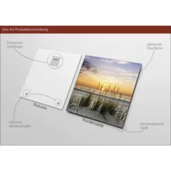 Pro_Art_Bilderpalette Glasbild »Lonely Dune«, Mehrfarbig, Digitaldruck -Wohnen Wohndeko Verkäufe unnamed file 5898