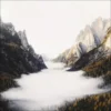 Pro_Art_Bilderpalette Glasbild »Foggy Mountain Forest II«, Mehrfarbig, Digitaldruck