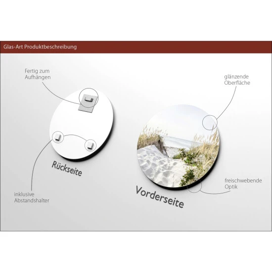 Pro_Art_Bilderpalette Glasbild »Sunrise«, Mehrfarbig, Digitaldruck 5 Pro_Art_Bilderpalette Glasbild »Sunrise«, Mehrfarbig, Digitaldruck – Bild 3