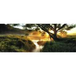 Pro_Art_Bilderpalette Glasbild »Misty Landscape II«, Mehrfarbig, Digitaldruck