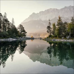 Pro_Art_Bilderpalette Glasbild »Mountain Lake VI«, Mehrfarbig, Digitaldruck