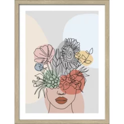 Pro_Art_Bilderpalette Gerahmtes Bild »Boho Style II«, Rahmen: Holzwerkstoff, Natur