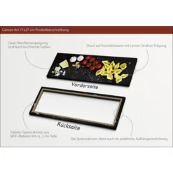 Pro_Art_Bilderpalette Keilrahmenbild »Pasta Variation«, Rahmen: Holzwerkstoff, Natur -Wohnen Wohndeko Verkäufe unnamed file 6119