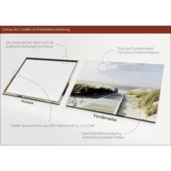 Pro_Art_Bilderpalette Keilrahmenbild »Seeblick III«, Rahmen: Holzwerkstoff, Natur -Wohnen Wohndeko Verkäufe unnamed file 6129