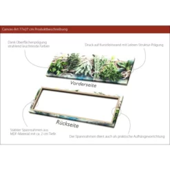 Pro_Art_Bilderpalette Keilrahmenbild »Herbs On Wood«, Rahmen: Holzwerkstoff, Natur -Wohnen Wohndeko Verkäufe unnamed file 6135