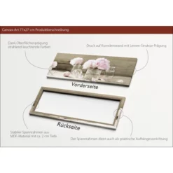 Pro_Art_Bilderpalette Keilrahmenbild »Rose Flowers«, Rahmen: Holzwerkstoff, Natur -Wohnen Wohndeko Verkäufe unnamed file 6139