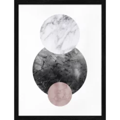 Pro_Art_Bilderpalette Gerahmtes Bild »Geometrical Forms II«, Rahmen: Holzwerkstoff, Schwarz