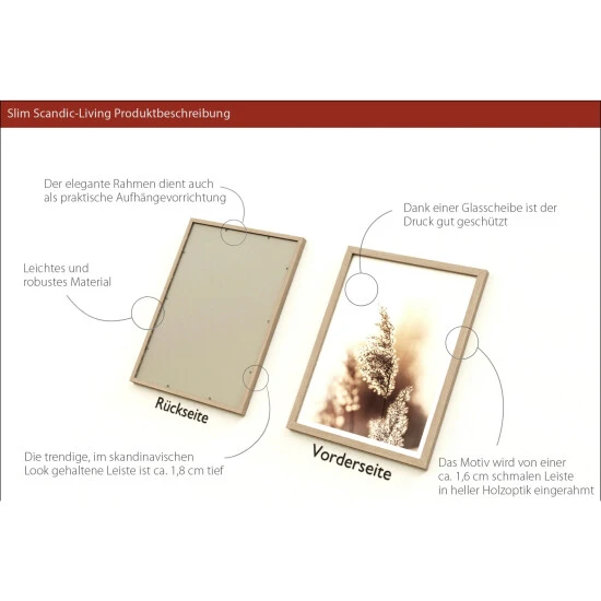 Pro_Art_Bilderpalette Gerahmtes Bild »Dried Fiber«, Rahmen: Holzwerkstoff, Natur 4 Pro_Art_Bilderpalette Gerahmtes Bild »Dried Fiber«, Rahmen: Holzwerkstoff, Natur – Bild 2