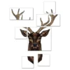Pro_Art_Bilderpalette Keilrahmenbild-Set »Hirsch«, Rahmen: Holzwerkstoff, Natur -Wohnen Wohndeko Verkäufe unnamed file 6163