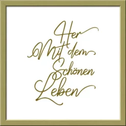 Pro_Art_Bilderpalette Gerahmtes Bild »Schönes Leben«, Rahmen: Holzwerkstoff, Weiß -Wohnen Wohndeko Verkäufe unnamed file 6171