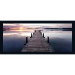 Pro_Art_Bilderpalette Gerahmtes Bild »Sundown«, Rahmen: Holzwerkstoff, Schwarz