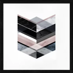 Pro_Art_Bilderpalette Gerahmtes Bild »Geometrical Forms I«, Rahmen: Holzwerkstoff, Schwarz