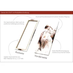 Pro_Art_Bilderpalette Keilrahmenbild »Painted Lovely I«, Rahmen: Holzwerkstoff, Natur -Wohnen Wohndeko Verkäufe unnamed file 6202