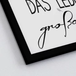 Pro_Art_Bilderpalette Gerahmtes Bild »Genieße Das Leben«, Rahmen: Holzwerkstoff, Schwarz -Wohnen Wohndeko Verkäufe unnamed file 6206