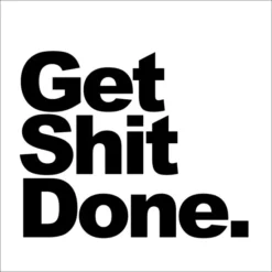 Pro_Art_Bilderpalette Keilrahmenbild »Get Shit Done«, Rahmen: Holzwerkstoff, Natur