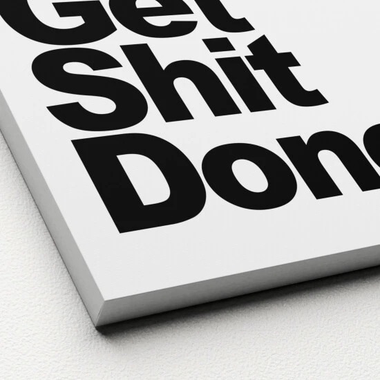 Pro_Art_Bilderpalette Keilrahmenbild »Get Shit Done«, Rahmen: Holzwerkstoff, Natur 5 Pro_Art_Bilderpalette Keilrahmenbild »Get Shit Done«, Rahmen: Holzwerkstoff, Natur – Bild 3