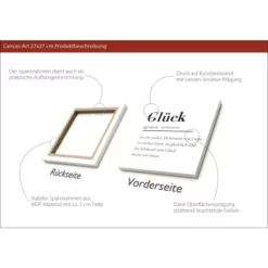 Pro_Art_Bilderpalette Keilrahmenbild »Glück«, Rahmen: Holzwerkstoff, Natur -Wohnen Wohndeko Verkäufe unnamed file 6233