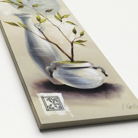 Pro_Art_Bilderpalette Keilrahmenbild »Blue Flowery I«, Rahmen: Holzwerkstoff, Natur 4 Pro_Art_Bilderpalette Keilrahmenbild »Blue Flowery I«, Rahmen: Holzwerkstoff, Natur – Bild 2