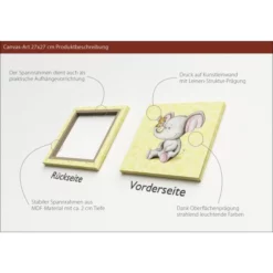 Pro_Art_Bilderpalette Keilrahmenbild »Little Friends I«, Rahmen: Holzwerkstoff, Natur -Wohnen Wohndeko Verkäufe unnamed file 6273