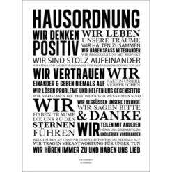 Pro_Art_Bilderpalette Keilrahmenbild »Hausordnung II«, Rahmen: Holzwerkstoff, Natur