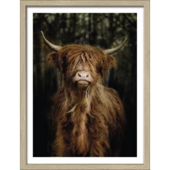 Pro_Art_Bilderpalette Gerahmtes Bild »Scottish Highland Cattle VI«, Rahmen: Holzwerkstoff, Natur