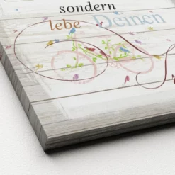 Pro_Art_Bilderpalette Keilrahmenbild »Lebe Deinen Traum«, Rahmen: Holzwerkstoff, Natur -Wohnen Wohndeko Verkäufe unnamed file 6293