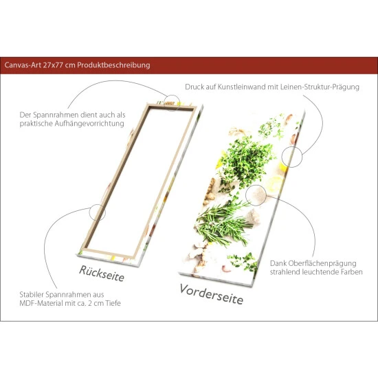 Pro_Art_Bilderpalette Keilrahmenbild »Ginger + Lemon«, Rahmen: Holzwerkstoff, Natur 5 Pro_Art_Bilderpalette Keilrahmenbild »Ginger + Lemon«, Rahmen: Holzwerkstoff, Natur – Bild 3
