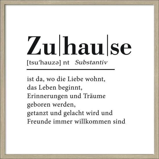 Pro_Art_Bilderpalette Gerahmtes Bild »Zuhause«, Rahmen: Holzwerkstoff, Natur 3 Pro_Art_Bilderpalette Gerahmtes Bild »Zuhause«, Rahmen: Holzwerkstoff, Natur