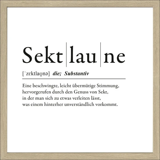 Pro_Art_Bilderpalette Gerahmtes Bild »Sektlaune«, Rahmen: Holzwerkstoff, Natur 3 Pro_Art_Bilderpalette Gerahmtes Bild »Sektlaune«, Rahmen: Holzwerkstoff, Natur